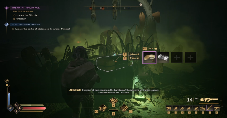 Do Not Open Mysterious Vials Location