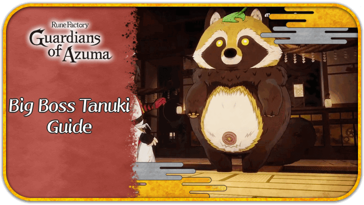 Rune Factory Guardians of Azuma Big Boss Tanuki