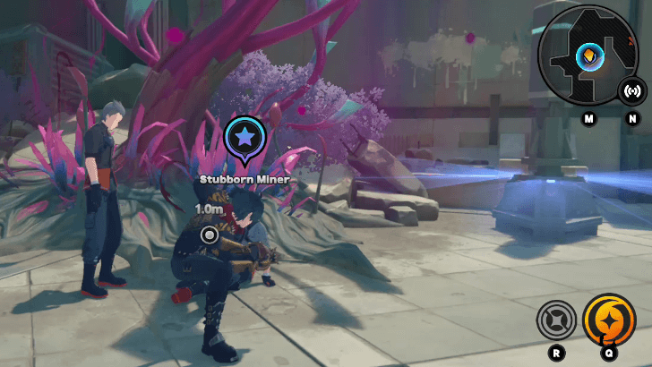 Talk to the nearby miner