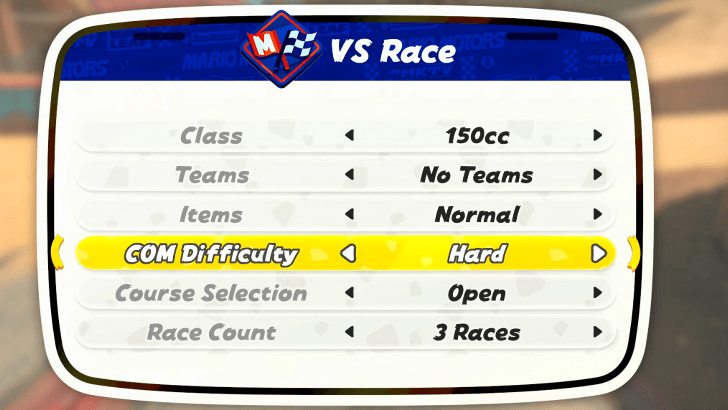 VS Race Ruleset