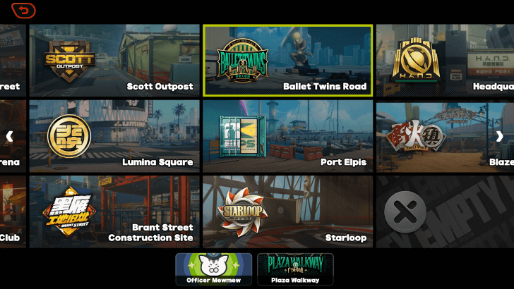 Ballet Twins Road Map Menu