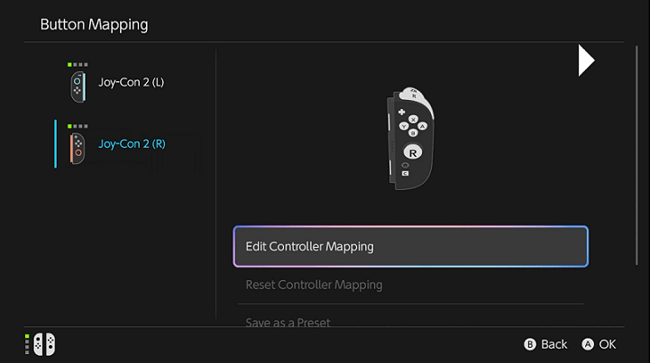 Edit Controller Mapping