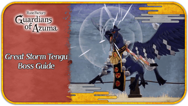 Rune Factory Guardians of Azuma Great Storm Tengu