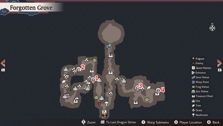 Forgotten Grove Jizo Statues