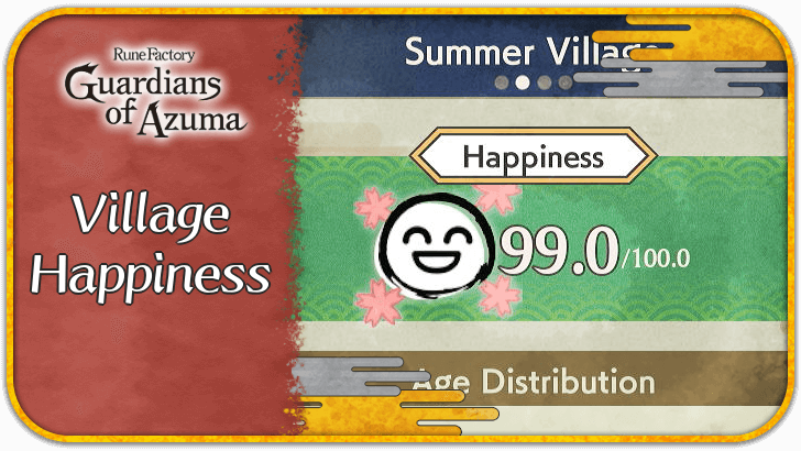 Rune Factory Guardians of Azuma - How to Increase Village Happiness