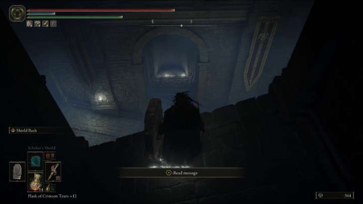 Jump off the third alcove