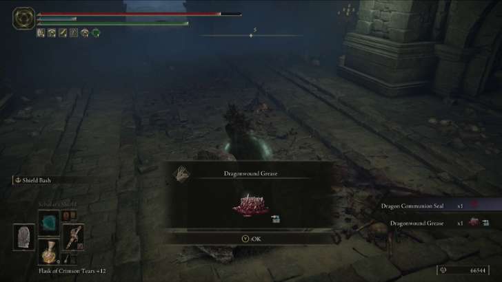 Pick up Dragon Communion Seal and Dragonwound Grease