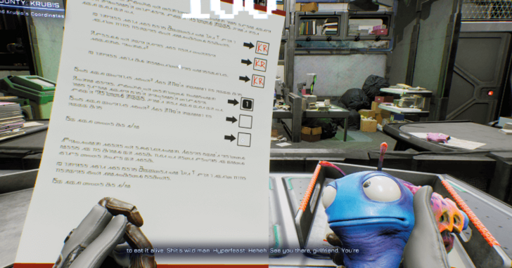 High on Life - Krubis Paperwork Mini-game