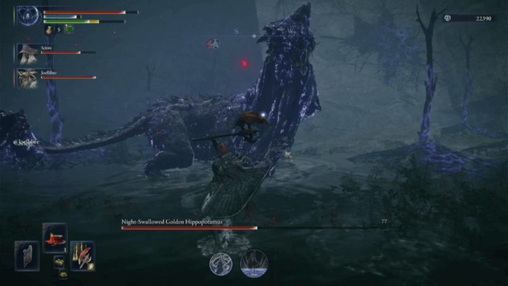 Elden Ring Nightreign Night Hippopotamus Grab Bite