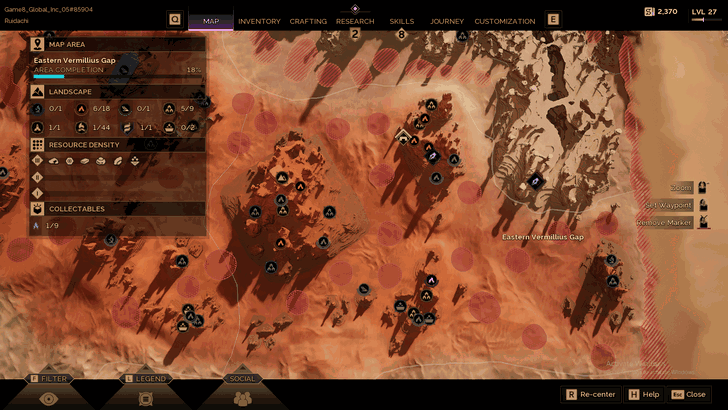 Eastern Vermillius Gap Location