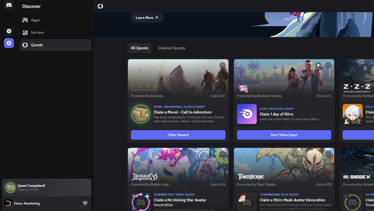 Discord Claim Reward