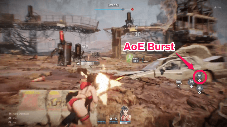 Use the Triangle Burst to Deal AOE Damage