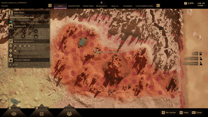 Western Vermillius Gap