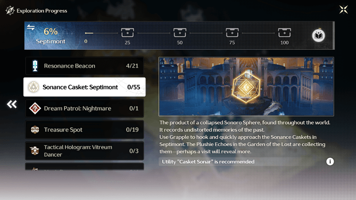 Total Number of Sonance Casket in Septimont