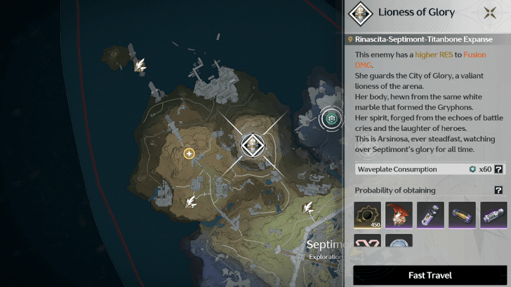 Wuthering Waves - Lioness of Glory Location