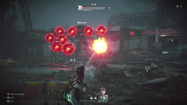 Shoot the Floating Red Orbs