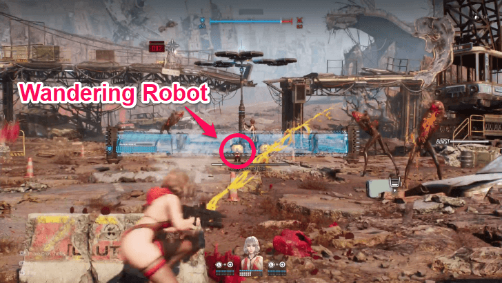 Destroy the Wandering Robots