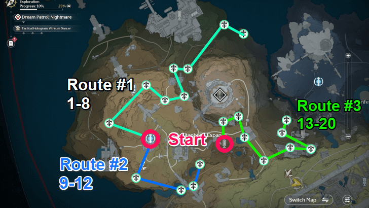 Titanbone Expanse Windward Pilgrimage Farming Routes