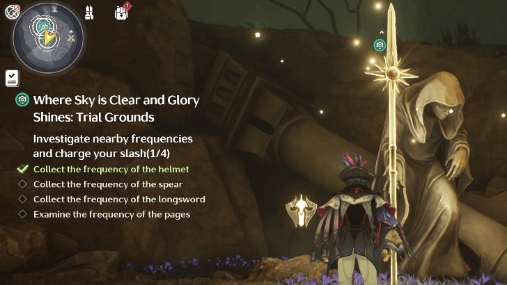 Where Sky is Clear and Glory Shines - Trial Grounds - Spear Frequency Location