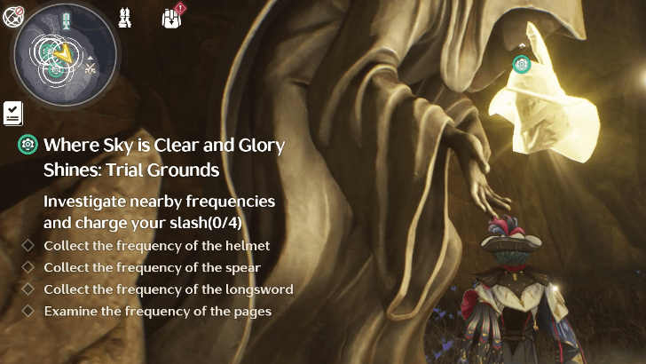 Where Sky is Clear and Glory Shines - Trial Grounds - Helmet Frequency Location
