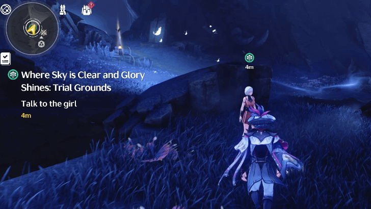 Where Sky is Clear and Glory Shines - Trial Grounds - Talk to the girl