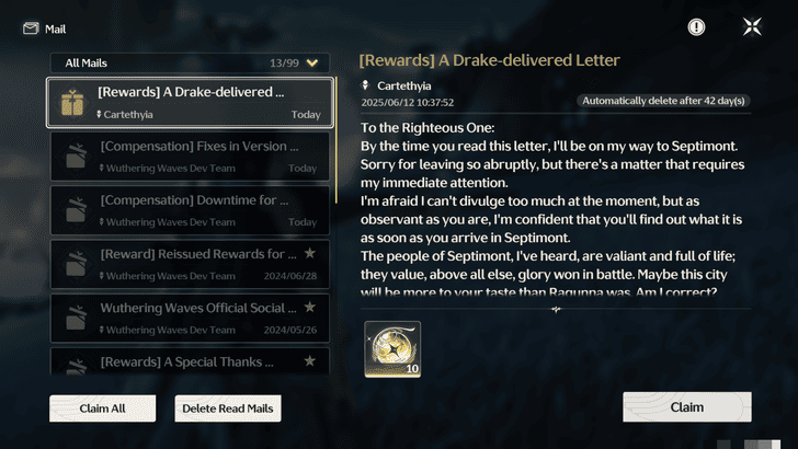 Wuthering Waves Log Into the Game on June 12 Onwards