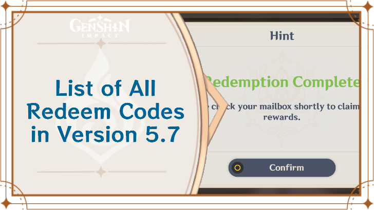5.7 Redeem Codes