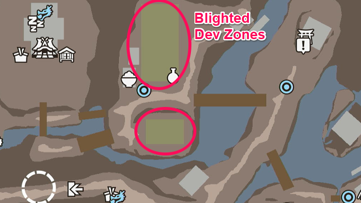 Blighted Winter Dev Zones