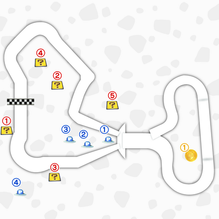 Mario Kart World - Boo Cinema Free Run Map
