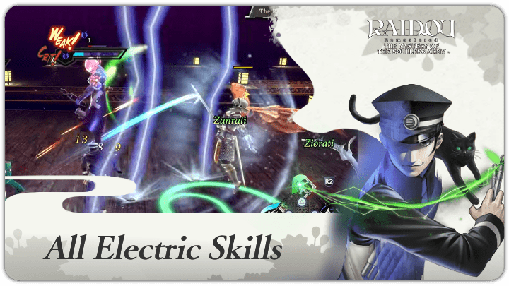Raidou Remaster - All Electric Skills