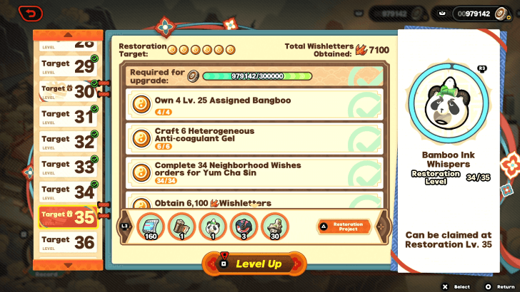 Reach Temple Restoration LVL 35