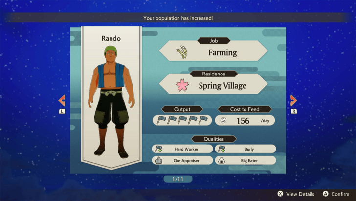 New Villagers Upon Going to Sleep