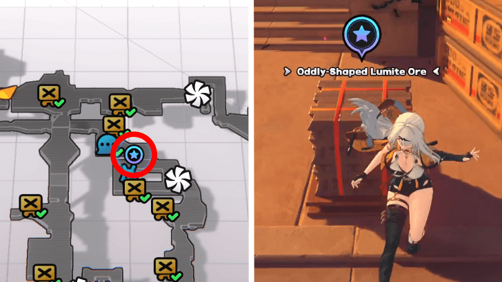 Find the Oddly-Shaped Lumite Ore