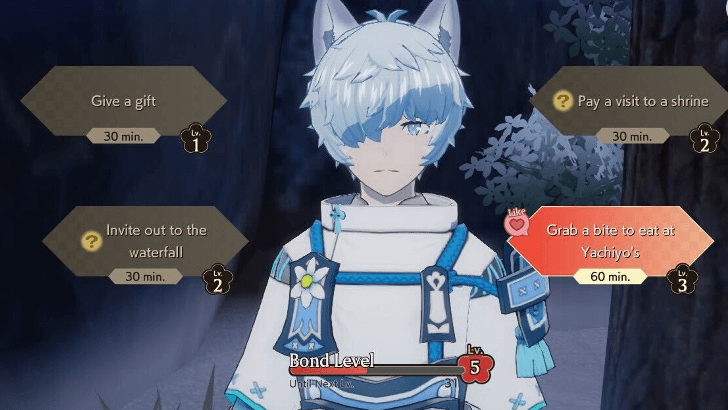 Fubuki Hangout Choices