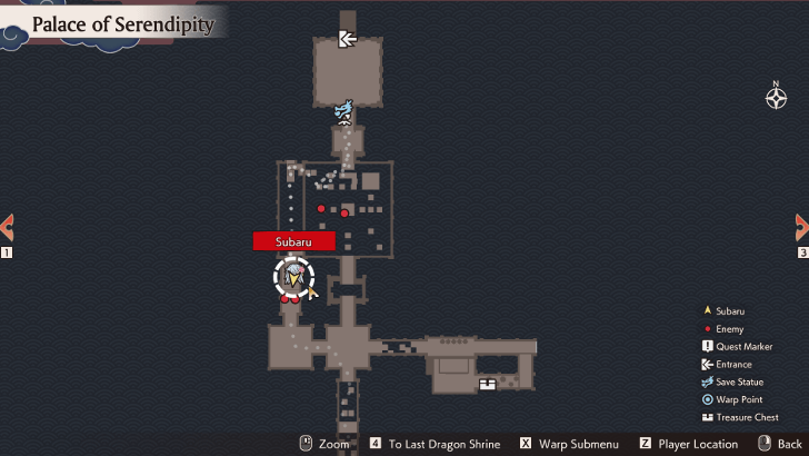 Palace of Serendipity Map