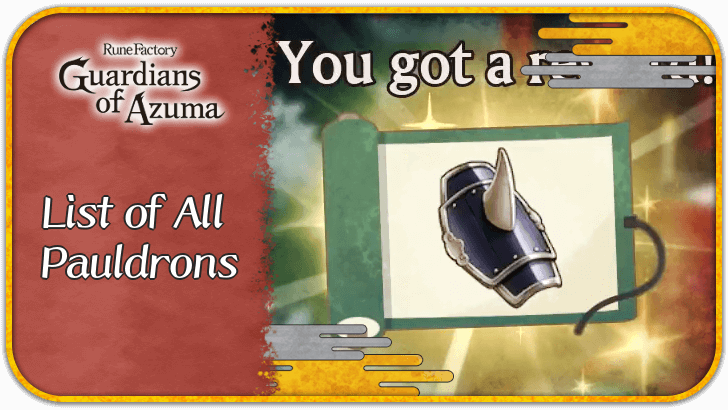 List of All Pauldrons