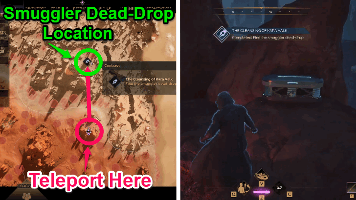 The Cleansing of Kara Valk - Smuggler Dead-Drop Location