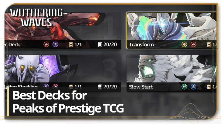 Wuthering Waves Best Decks for Peaks of Prestige TCG