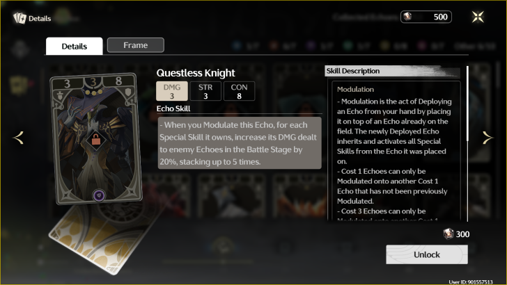 Questless Knight Card Info