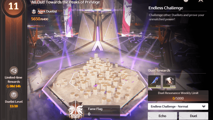 Endless Challenge Screen