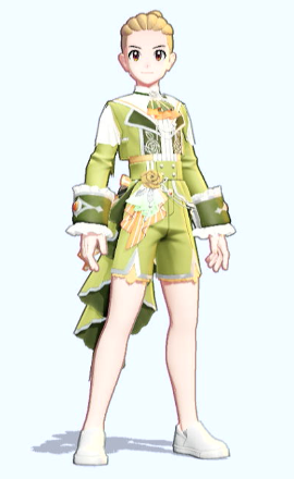 Tea Party Style Set (Clefable, Yellow-Green): Top and Bottom Preview