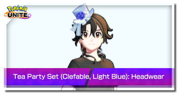 Pokemon UNITE - Tea Party Set (Clefable, Light Blue) Headwear