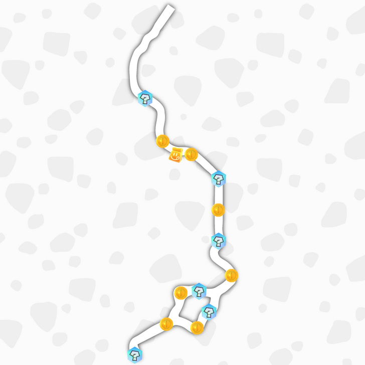 Mario Kart World Golden Rally Choco Mountain → Moo Moo Meadows