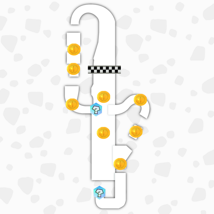 Mario Kart World - Crown City Ice Rally Map