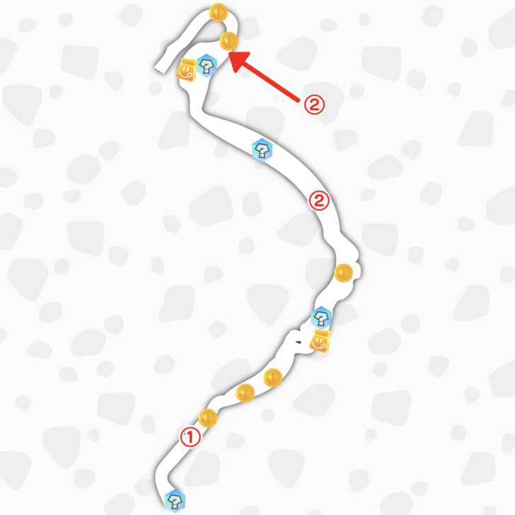 Mario Kart World Spiny Rally Salty Salty Speedway → Peach Beach