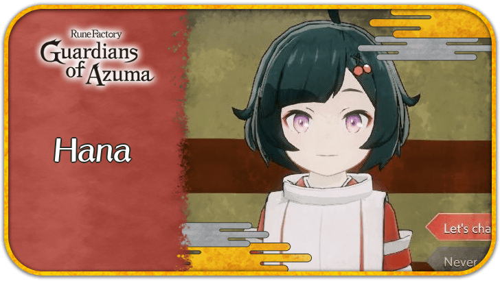 Rune Factory Guardians of Azuma (RFGoA) How to Unlock Hana and Favorite Gifts