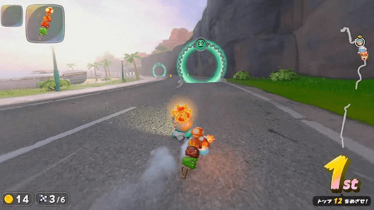 Mario Kart World Spiny Rally Use the Acceleration Gates