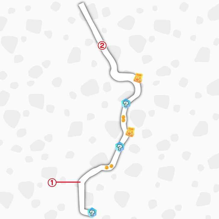 Mario Kart World Acorn Rally Choco Mountain → Peach Stadium