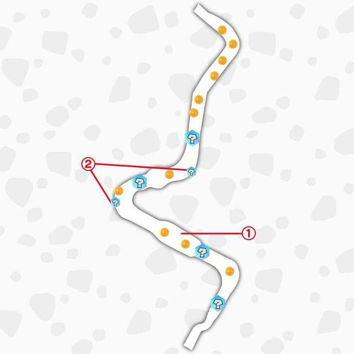 Mario Kart World Acorn Rally Desert Hills → Wario Stadium