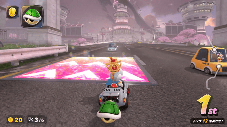 Mario Kart World Acorn Rally Be Careful of Snow Pokeys